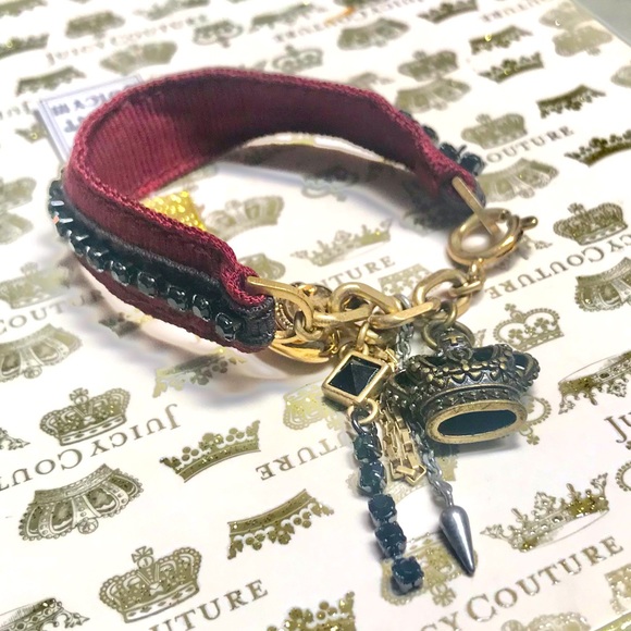 Juicy Couture vintage bracelet ribbon and charms - Picture 1 of 6